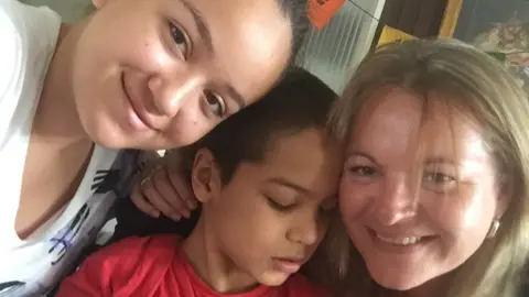 other Jess, Jacob and mum Natalie