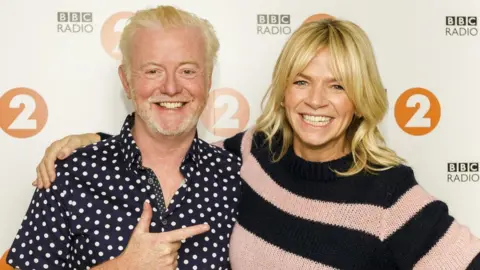 Chris Evans and Zoe Ball