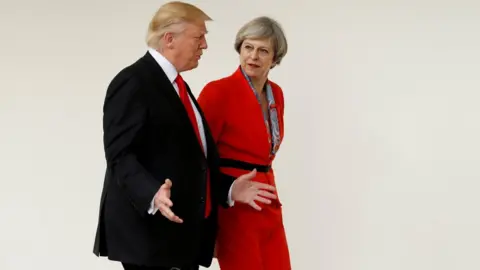 Reuters Donald Trump and Theresa May