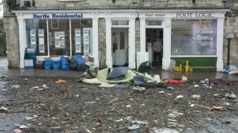 Flood damage in Tadcaster