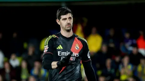 Thibaut Courtois in action for Real Madrid