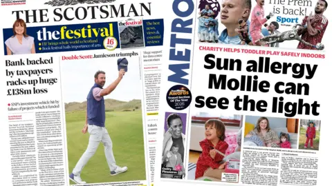 ScotsmanandMetrofrontpages