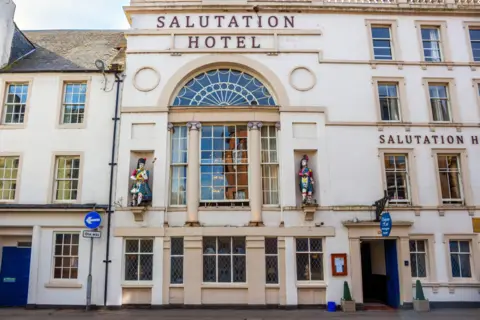 Getty Images The front of the Salutation Hotel in Perth. It has 