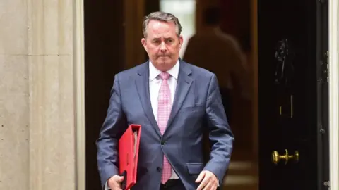 PA Media Liam Fox leaves 10 Downing Street after a cabinet meeting