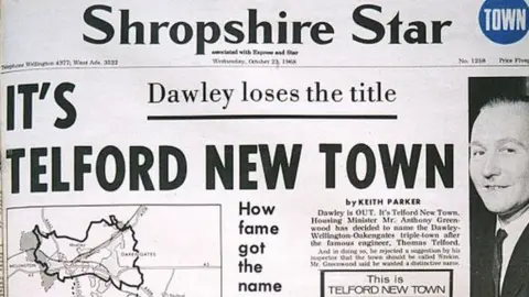 Shropshire Star Shropshire Star Front Page 1968