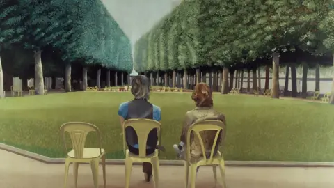 David Hockney/Diane Naylor David Hockney, "Le Parc des Sources, Vichy" 1970