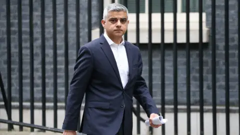 PA Media Sadiq Khan at downing street