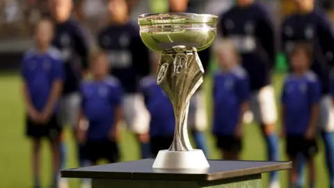 Getty Images The Uefa European Under-19 Championship trophy