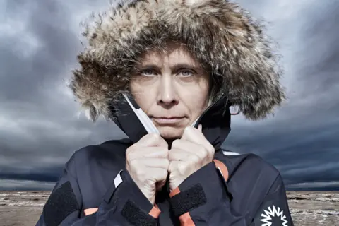 Richard Grassie Wendy Searle has been hiking with weights in the Brecon Beacons to train