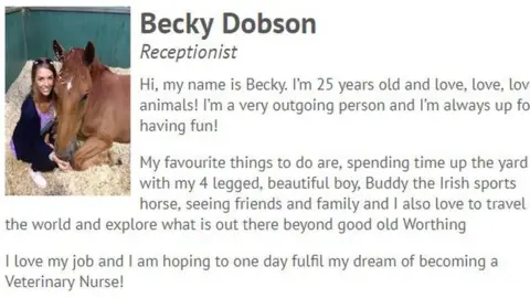 Vets4Pets Becky Dobson's profile on Vets4Pets