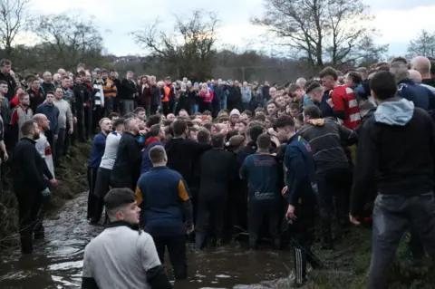 Getty Images Royal Shrovetide Football in Ashbourne 2023