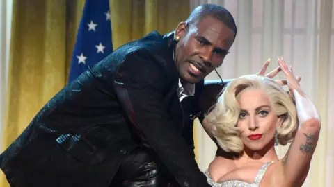 Getty Images R. Kelly and Lady Gaga