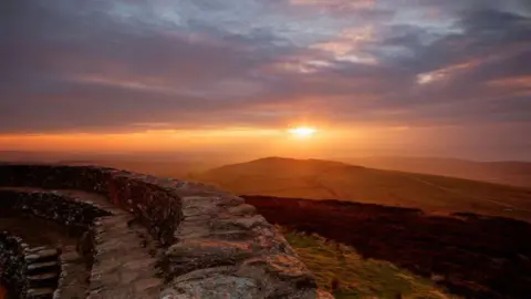 Getty Images sunset at Grianán of Aileach