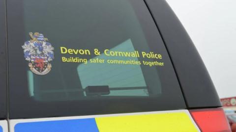 Close up of Devon and Cornwall Police