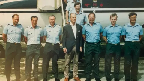 Tim Williams Duke with crew