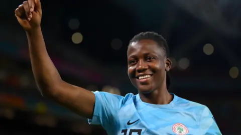 Chiamaka Nnadozie in action for Nigeria