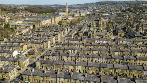 Getty Images Overhead view of Saltaire