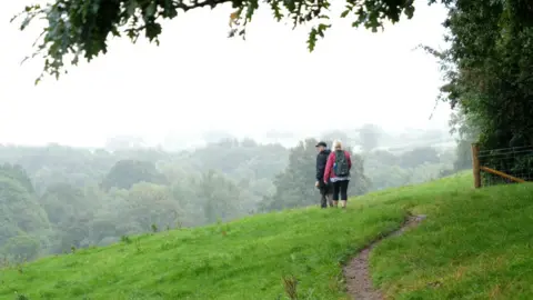 Diocese of Exeter Walkers on a section of the newly opened Patteson's Way