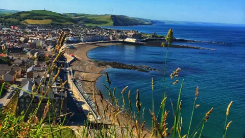 Jonny Evans Aberystwyth from Constitution Hill