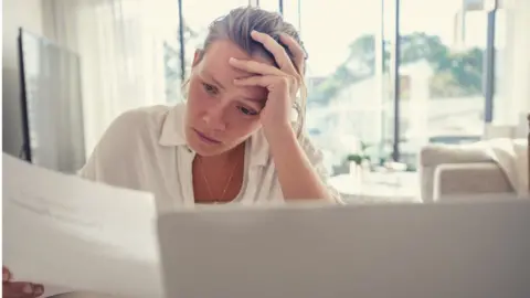 Getty Images Worried woman