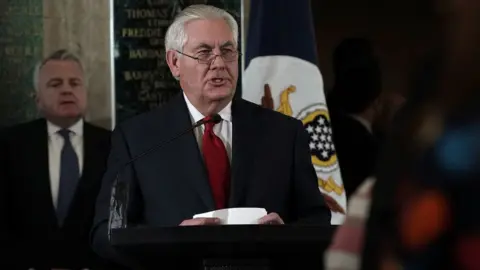 Getty Images Former US Secretary of State Rex Tillerson