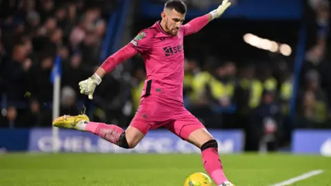 Getty Images Martin Dubravka during the game