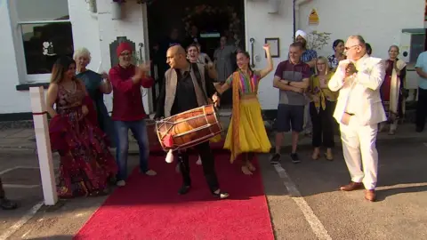 BBC Bangra dancers at Thetford