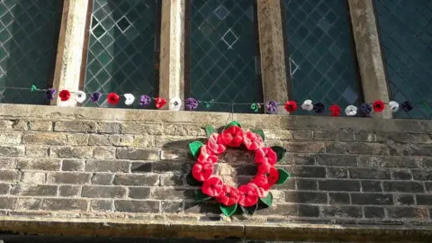 Susie Collins Poppy display in Retford