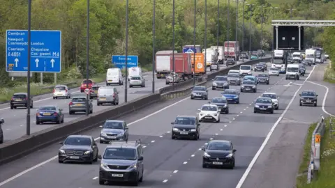 Getty Images M4 motorway around Newport