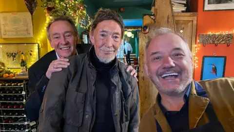 Paul Whitehouse, Chris Rea and Bob Mortimer on Mortimer & Whitehouse: Gone Christmas Fishing