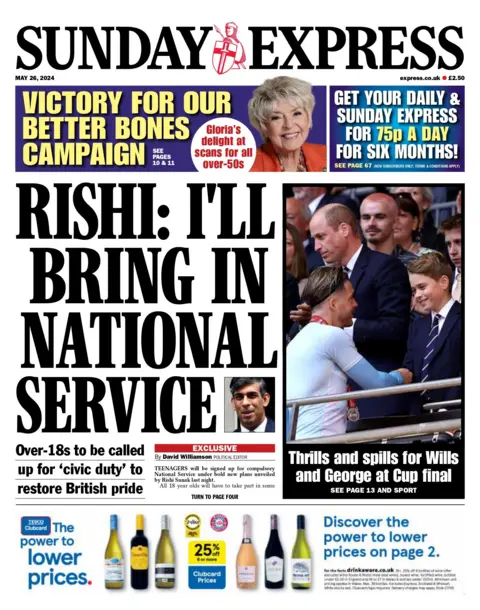 Sunday Express: Rishi I'll bring in national service