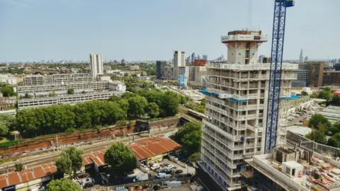 An aerial view of Camden borough.