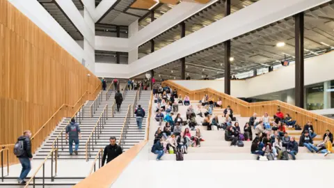 Getty Images Interior view of main atrium space. City of Glasgow College City Campus, Glasgow,