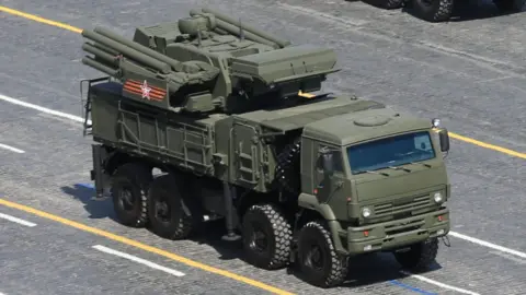 Getty Images The Russian SA-22 surface-to-air missile system