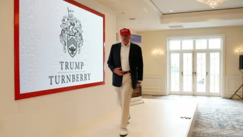 Reuters Donald Trump at Turnberry