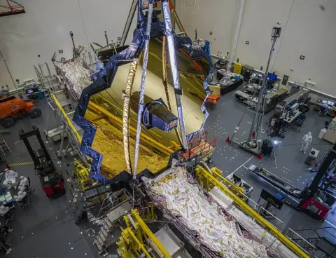 NASA Webb in cleanroom