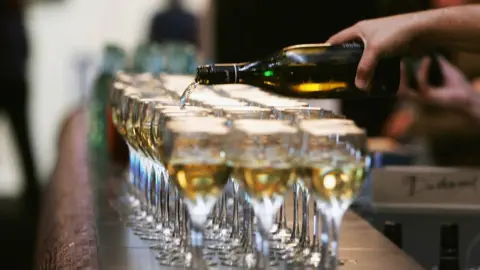 Getty Images New Zealand white wine being poured