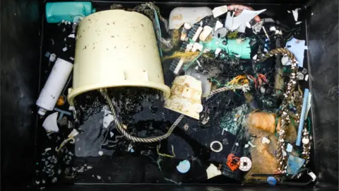 Ocean Cleanup Foundation Some of the plastic collected