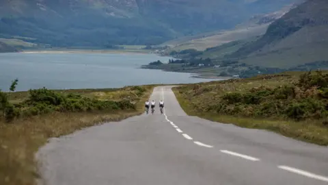 Paul Campbell NC500 cyclists