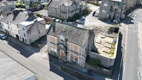 BDN Aerial view of the former police station in Ulverston