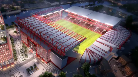 Benoy Architects An artists' impression of how the City Ground could look, published in 2020