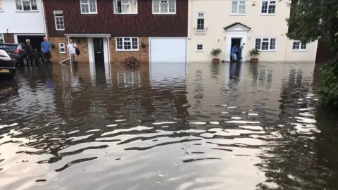 Kevin Messenger Flooding in Kibworth, Leicestershire