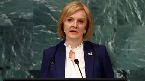 Reuters Liz truss makes a speech