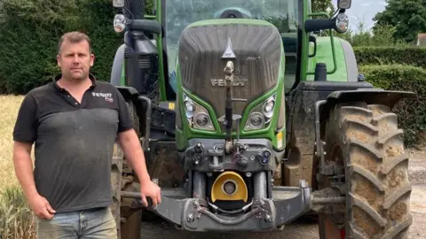 Luke Deal/BBC Russell Abbott, from Cragg Pitt Farm in Tattingstone, Suffolk