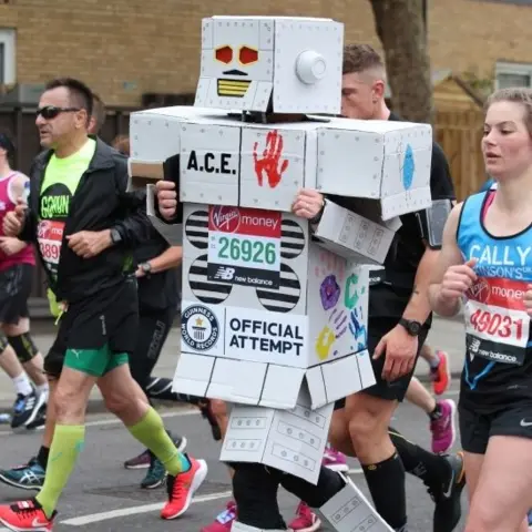 PA Runner in fancy dress