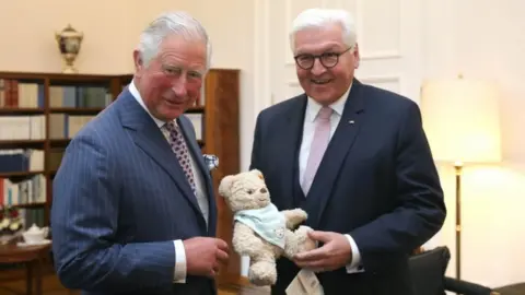 Steve Parsons/PA Wire The Prince of Wales and Frank-Walter Steinmeier