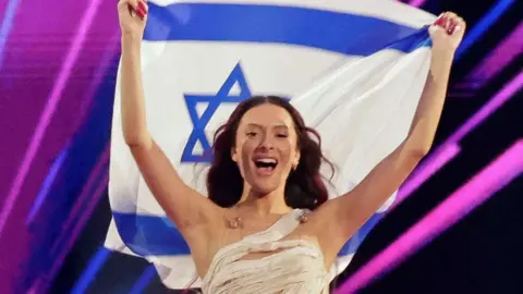 Israel's Eden Golan during the Eurovision flag parade