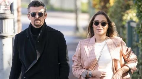 Joey and Georgia Barton arrived together at Wimbledon Magistrate's Court in 2022