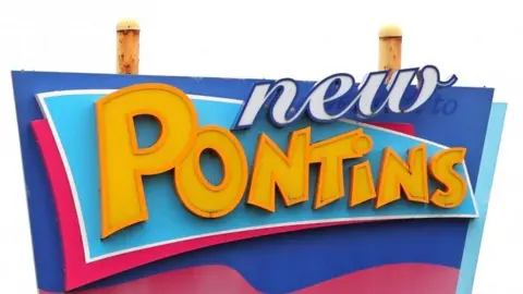 PA Media Pontins sign