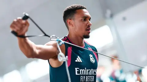 Trent Alexander-Arnold featured in 35 of Real Madrid's 62 matches in all competitions last season